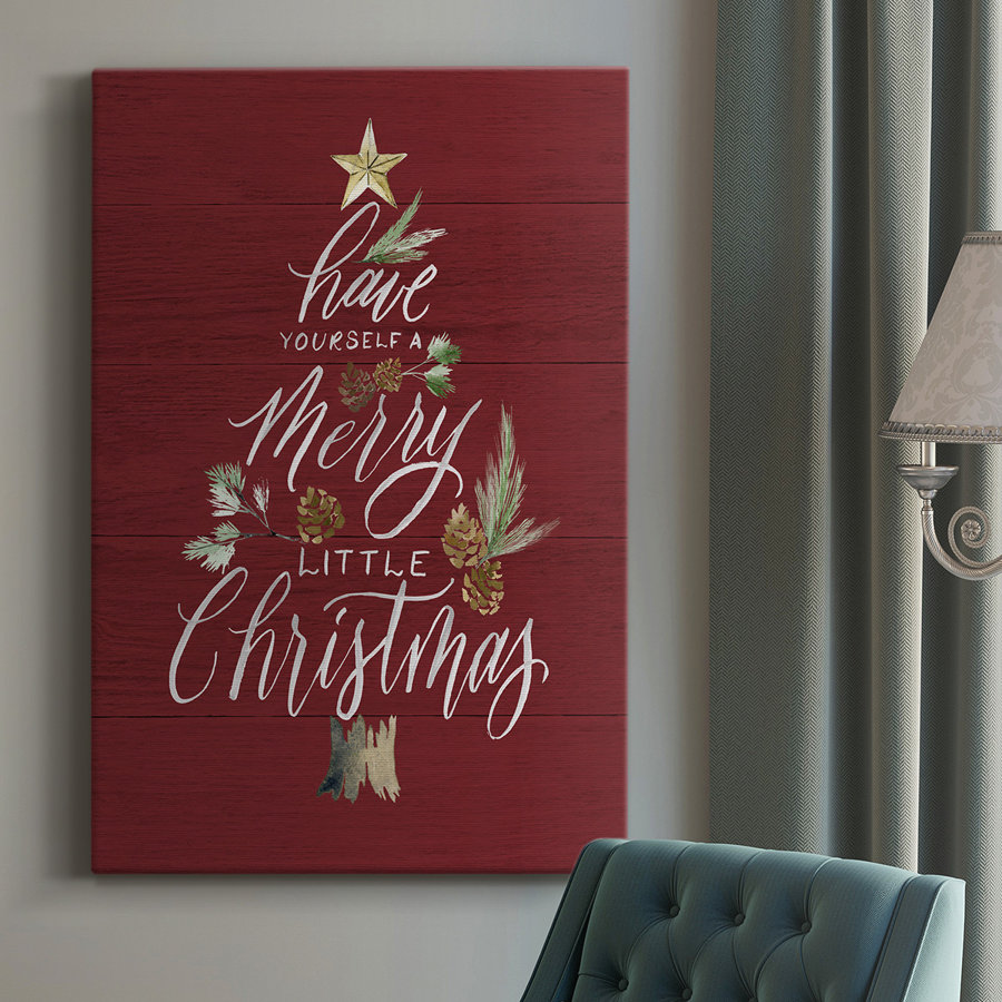 Merry Little Christmas - Wrapped Canvas Print